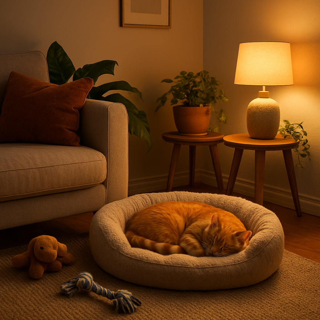 Cosy home environment prepared for in-home pet sitting by ZenChiAnimalCare